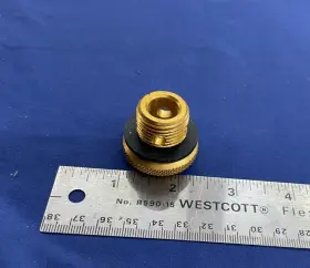 91025 Alcort Sunfish Bailer Plug Old Style Brass Bailler 91025 Alcort Sunfish Bailer Plug Old Style Brass Bailler