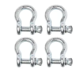 Alfa Wheels 183884122338 4 Pack 5/8 Inch Bow Shackle D-ring W 3/4 Clevis Screw Pin Wll 7000 Lbs 3.25 Ton