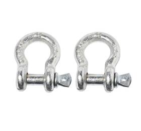 Alfa Wheels 784956417968 2x 3/8 Inch Bow Shackle D-ring W Clevis Screw Pin Anchor Wll 1 Ton 2200 Lbs Capacity