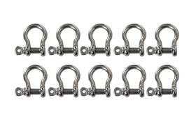 Alfa Wheels Bs5/16ss316 10 Pack 5/16 Inch 8mm Marine Bow Shackle Ring 316 Stainless Steel Sailboat Rigging