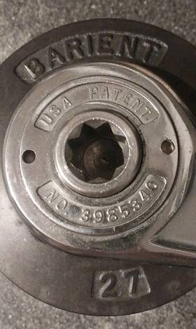 Barient 3985340 27 Sailboat Winch 2 Speed Self-tailing