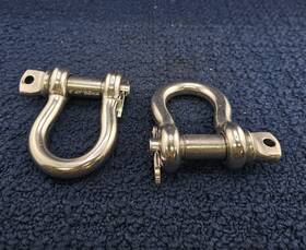 Bema Wll1.5t Qty 2 Stainless Steel Pin Marine Boat Sailboat Shackle