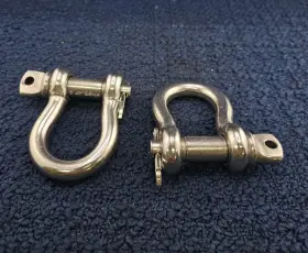 Wll1.5t Bema Qty 2 Stainless Steel Pin Marine Boat Sailboat Shackle