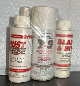 Boeshield T904dp 4 Oz. Mini 3 Pack Kit T-9 Rust Free Blade And Bit Combo