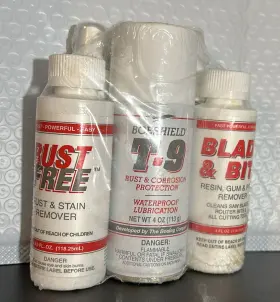 T904dp Boeshield 4 Oz. Mini 3 Pack Kit T-9 Rust Free Blade And Bit Combo