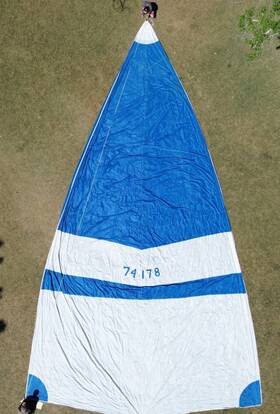 Boston 74-178 Doyle Pt. Edward Ont. Symmetric Spinnaker Sail 55ft Made In Canada