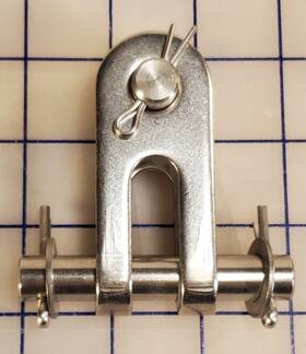 C. Sherman Johnson 12-323 C. Double Jaw Rigging Toggle 1/2 Inch Pin Sailboat Marine