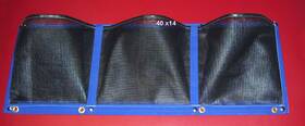 Custom Made 2pmesh Sailboat Storage Sheet Bag Pouch 3 Pockets Sunbrella