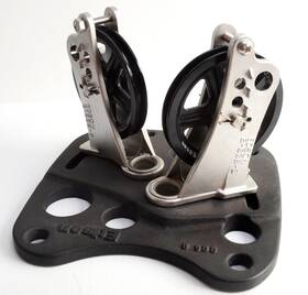 Edson 776al-4al Crossed-wire Idler Adjustable Steering Cable Block 4 Inch Sheaves