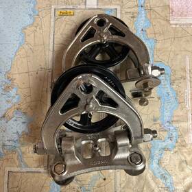 Edson Marine 622st-4al Set Of Single Articu-lock Sheave Assembly - 4 Inch Aluminum