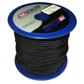 Mr-2blk Fse Robline Mr-2blk/r/blu Mini Reel Orion 500 Black 2mm X 98ft #mr-2blk/r/blu