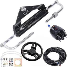 Garveelife 2wgjjpuf5-77xezj4idzxq7t6k 150hp Hydraulic Outboard Steering Kit Bi-directional Locking 26ft