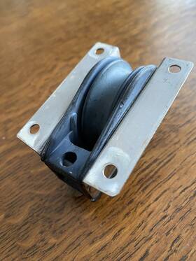 Harken #044mm 44mm Sheet Exit Blocks Deck Mount Single Used Sold Individually