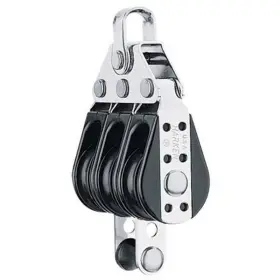Harken 097653002932 087 Sailboat Sailing 29mm Low-friction Triple Bullet Block With Becket Harken 097653002932 087 Sailboat Sailing 29mm Low-friction Triple Bullet Block With Becket