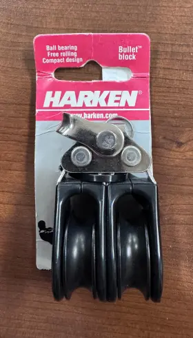 Harken 097653003069 100 Double Wire Bullet Block 29mm 750lb Sailing Gear - New Free Shipping