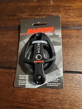 2196 Harken 57mm Single Zircon Sailboat Block With Becket Pulley