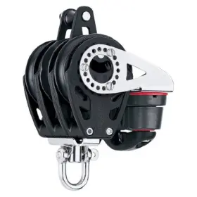 2613 Harken Sailboat Sailing 40mm Triple Ratchet Block Swivel Becket Cam Cleat