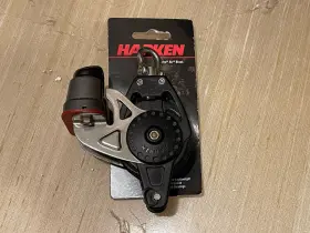 2616 Harken 57mm Single Carbo Air Sailboat Block With Cam Cleat Mainsheet Pulley