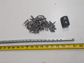 3805 Harken Flat Mast Groove Track Pn 81 Inch Of Plus Screws And 1 End Cap