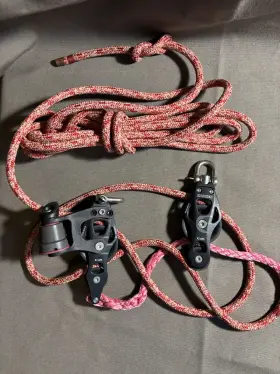 6232 Harken 6235/6232 E45 Locking Fiddle Block Set Cam Cleat And Swivel 6235 6232 Harken 6235/6232 E45 Locking Fiddle Block Set Cam Cleat And Swivel 6235