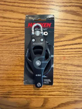 6261 Harken 92 60mm Single Aluminum Element Block With Swivel And Becket