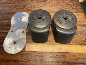 B-2114 Harken Pair Of Barbarossa Opening Double Foot Blocks 4 400# Swl 9/16 Inch Line B-2114 Harken Pair Of Barbarossa Opening Double Foot Blocks 4 400# Swl 9/16 Inch Line
