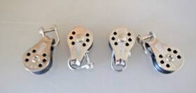 Harken H224 Used -4 - Micro Blocks With Shackles Ss Ball Bearing Delrin Sheave