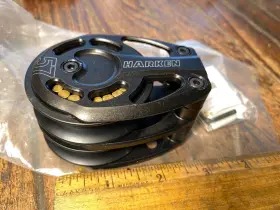 H3222 Harken New 2 1/4 Inch 57mm High Load Double Foot Block 7/16 Line Model H3222 Harken New 2 1/4 Inch 57mm High Load Double Foot Block 7/16 Line Model