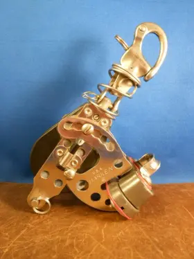 Har-193 Harken Rare Vtg Usa 2.25 Little Hexa-cat Base With Adjustable Cam Cleat Spring