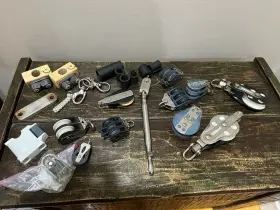Rf1039 Harken Sail Boat Rigging Lot Blocks Shackles Turnbuckle