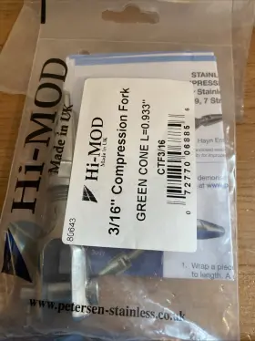 39ctf316 Hi-mod 3/16 Inch Marine Compression Fork Petersen Stainless Steel Rigging Ctf316 New
