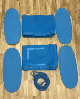 37970058 Hobie Getaway Trampoline Turquoise Mesh #37970058 And 4 Wave Seat Pads 37970058 Hobie Getaway Trampoline Turquoise Mesh #37970058 And 4 Wave Seat Pads