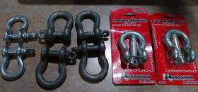 Ironman 54134 Anchor Shackles Lot Of 8 Zinc Boating Sailing Anchors Canvas Tie Downs T5