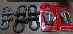 54134 Ironman Anchor Shackles Lot Of 8 Zinc Boating Sailing Anchors Canvas Tie Downs T5