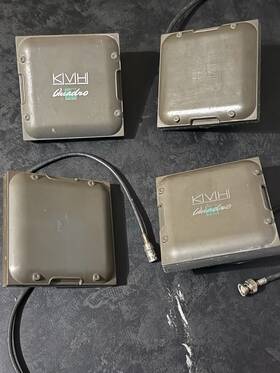 Kvh 02-0737 Lot Of 4 Quadra Displays Sold As-is. Untested. With Covers