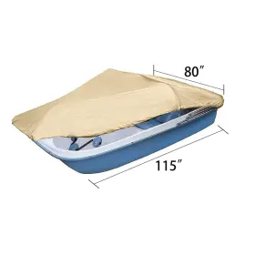 Law156996 Labwork 115 Inch L X 80 W Pedal Boat Cover 420d Waterproof Fits 3 Or 5 Person Khaki