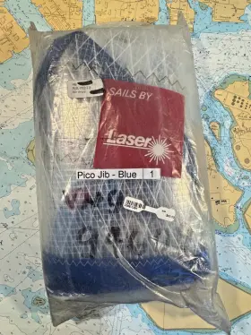 94609 Laser Performance New Genuine Pico Jib Blue - Premium Sail For Sailing Dinghy Boat 94609 Laser Performance New Genuine Pico Jib Blue - Premium Sail For Sailing Dinghy Boat