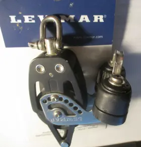 29195039 Lewmar Fiddle 50 Mm Htx Block - Swivel Becket Cam New 29195039 Lewmar Fiddle 50 Mm Htx Block - Swivel Becket Cam New