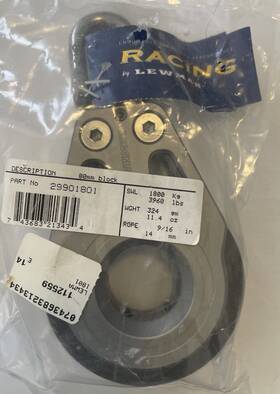 Lewmar 29901801 80mm Racing Block Single Part #29901801
