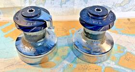 Lewmar 48-wavegrip 48 Self Tailing Winches 1 Pair Recently Serviced Excellent Condition