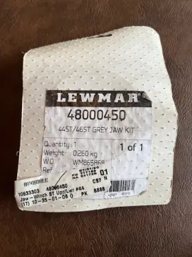 48000450 Lewmar Winch Jaw Kit 44st/46st Grey
