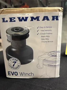 15st Lewmar 743683020094 Evo Single Speed Self Tailing Black Winch 15st Lewmar 743683020094 Evo Single Speed Self Tailing Black Winch