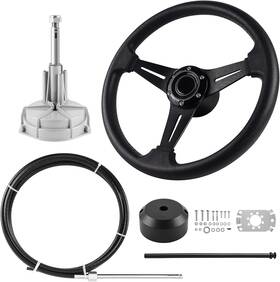 Loschen Sw1027zx02-los Marine Steering System 12ft Cable Outboard Kit 3/4 Inch Standard Tapered