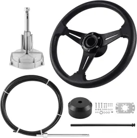 Sw1027zx04-los Loschen Marine Steering System 14 Feet Cable Outboard Kit 3/4 Inch Standard