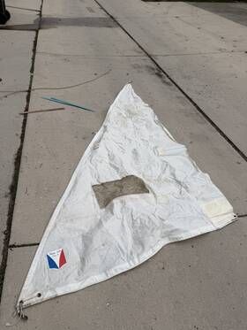 Melges Ilya-180 Dingy /scow Jib Sail- Manufactured In Zenda Wi