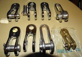 Merriman Holbrook And Macwhite 453324 Sailing Lot Of 8 Toggles Ss Brass 3 1/2 Inches Ans 2