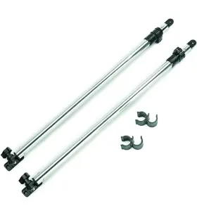 11001017 Msc Adjustable Bimini Rear Support Poles Aluminum 1 Inch Tube Fits Most Tops