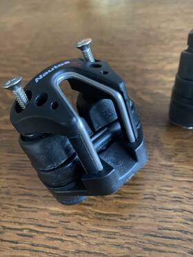 Nautos #123456 Angle Cam Cleats With Fairleads. Black. Never Used. Sold Individually