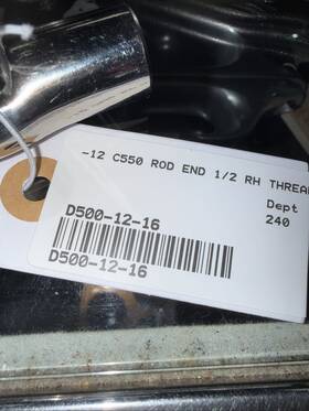 Navtec D500-012-16 For C550 Turnbuckle Rh Right Hand Thread D500-12-16 -12 Rod