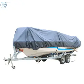 279132 Netuera Grey Heavy 600d Marine Grade Polyester Canvas Trailerable Waterproof Boat Cover